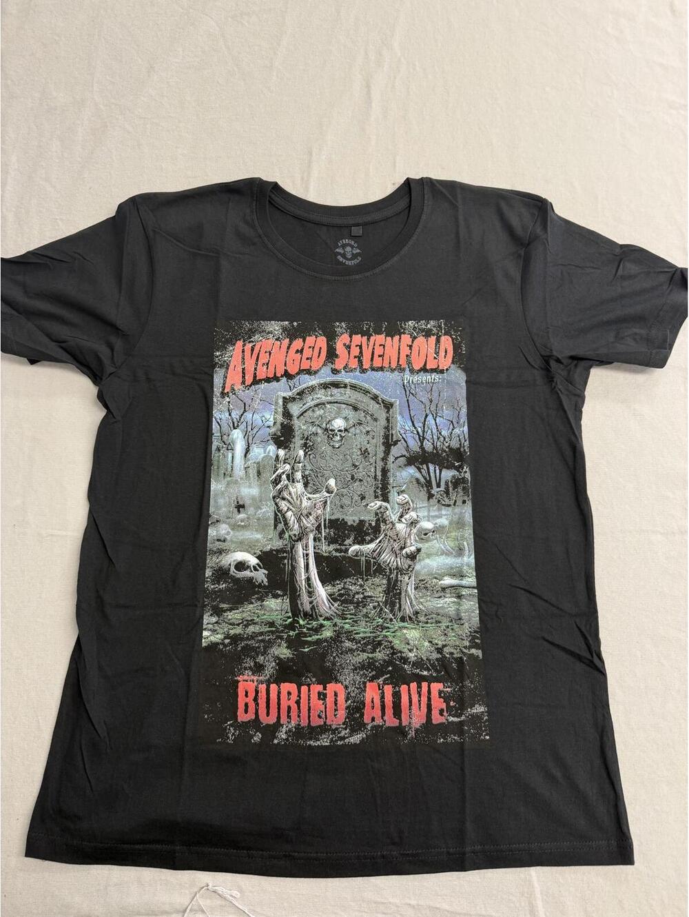 Avenged SevenFold Tour T-shirt Buried Alive 2012 Tour L